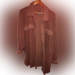 Wild Fable rust brown shacket
